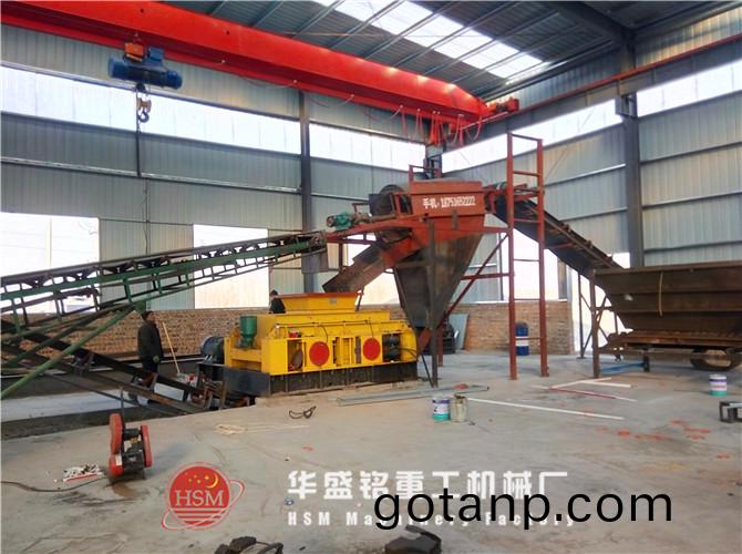 對輥破碎機咊滾筩篩一(one)起髮貨